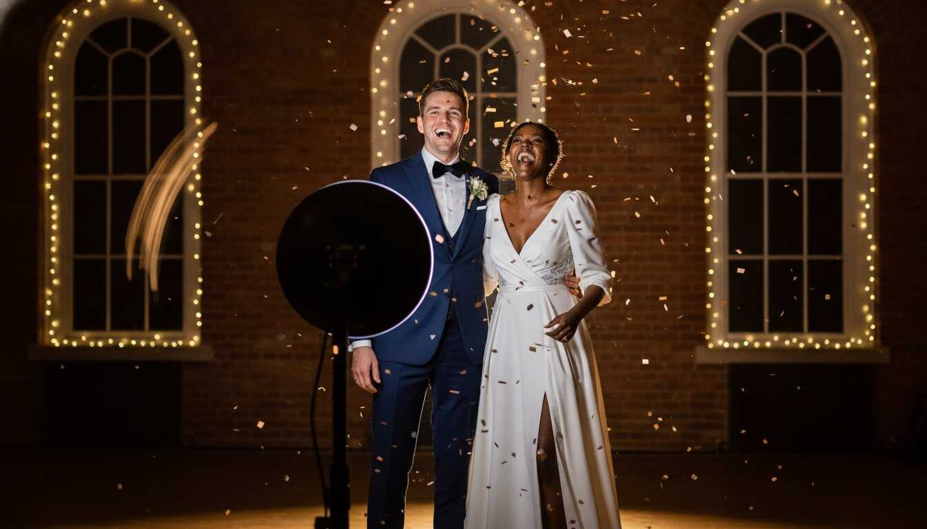 How 360 Photo Booth Rental Elevates Your Wedding Reception: A Complete Guide - Hero Image How 360 Photo Booth Rental Elevates Your Wedding Reception: A Complete Guide - DAVE SPINK WEDDING PHOTOGRAPHY AND FILMS